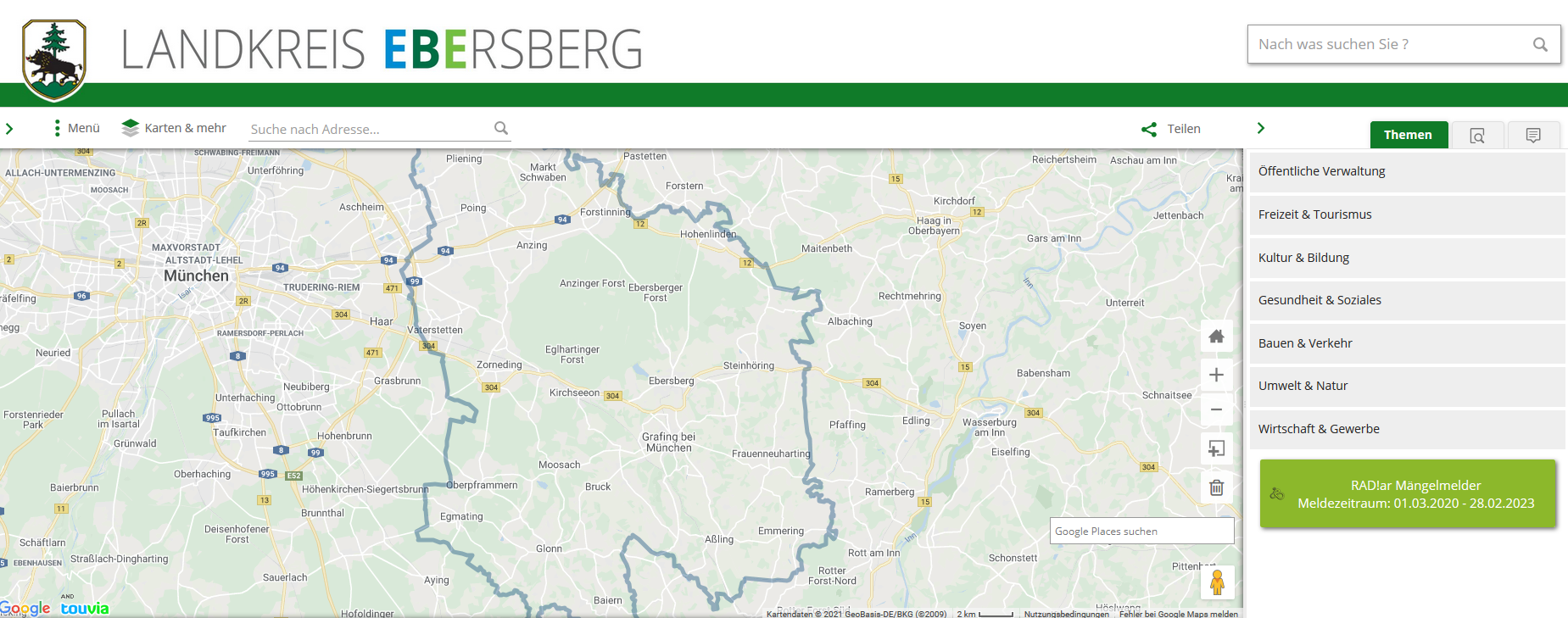 Tourenplaner & Karten | Tourismus Landkreis Ebersberg